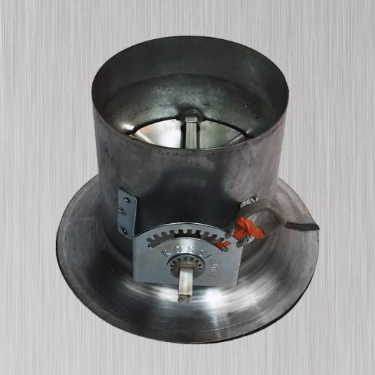 Bellmouth with heavy duty damper and quadrant Spiral Fittings